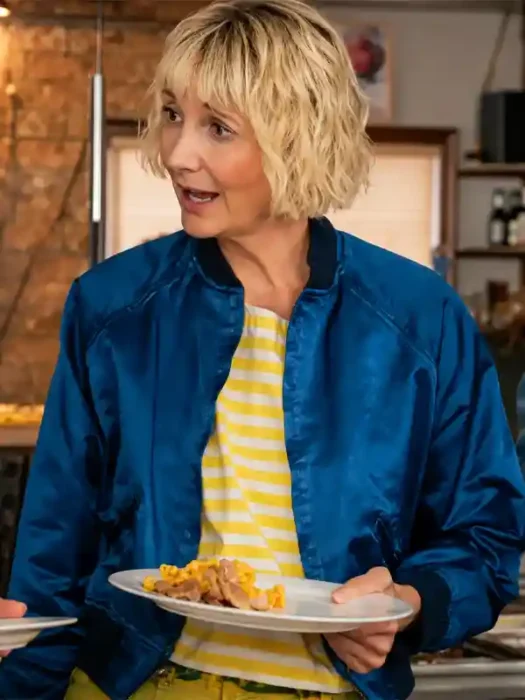 Anne The Four Seasons Blue Satin Jacket