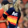 Astros Kate Upton Blue Stripe sweater