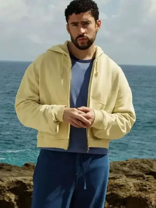 Bad Bunny Yellow Oversized Hoodie