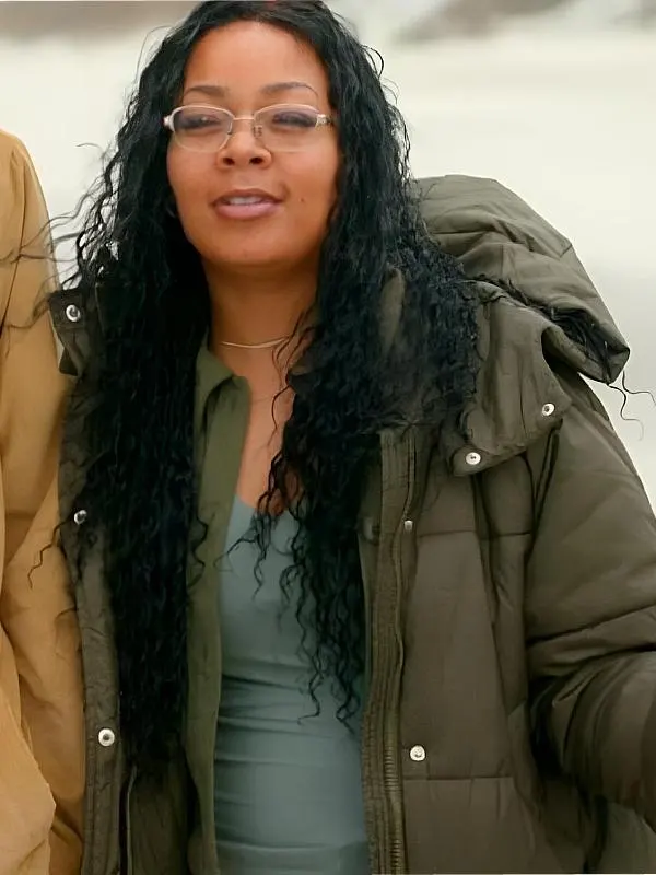 Battle on the Beach S5 Angelinas Olive Puffer Jacket