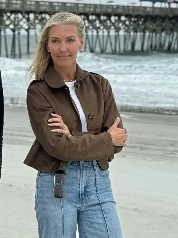 Battle on the Beach Sarah Baeumler Brown Jacket