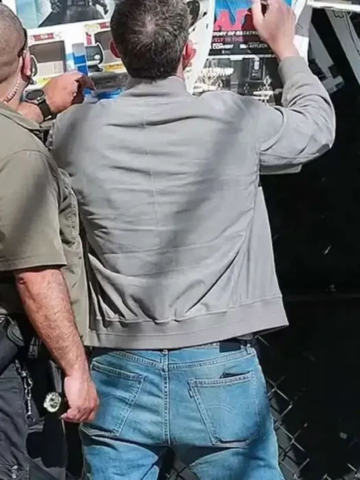 Ben Affleck Grey Suede Jacket