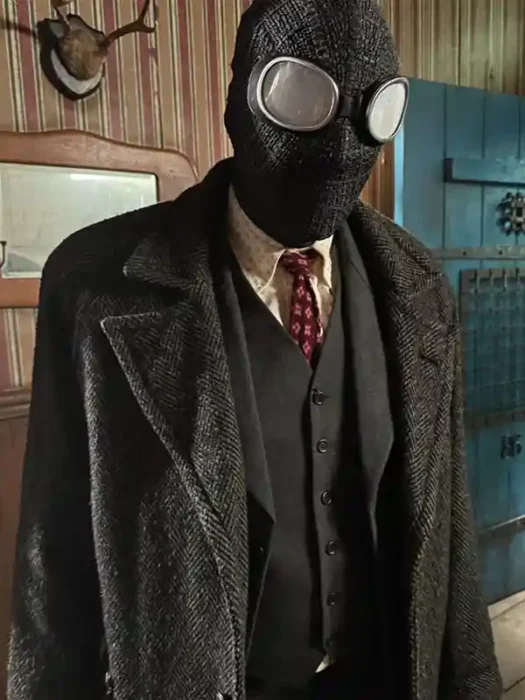 Ben Reilly Spider Noir S01 Black Wool Coat
