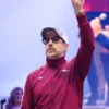 Big Slick Celebrity Weekend Jason Sudeikis Maroon Track Jacket