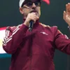 Big Slick Celebrity Weekend Jason Sudeikis Maroon Trck Jacket