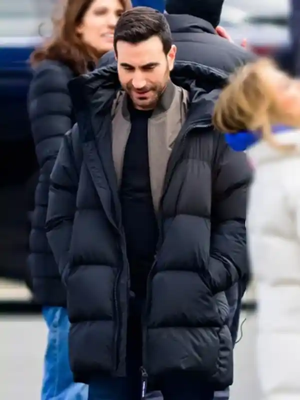 Brett Goldstein Office Romance Black Coat
