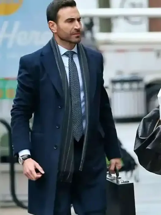 Brett Goldstein Office Romance Blue Coat