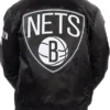 Brooklyn Nets Bomber Black Jacket