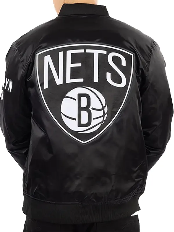 Brooklyn Nets Bomber Black Jacket