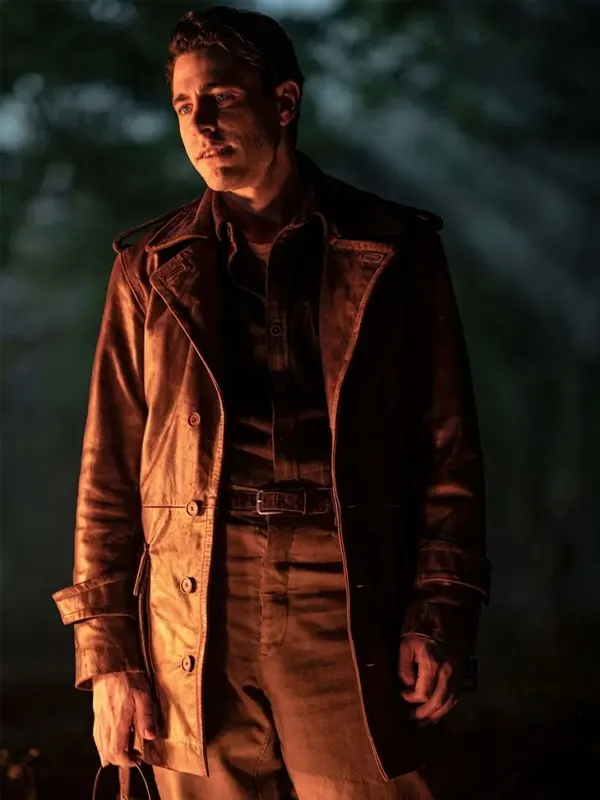 Bruce Brown Leather Trench Coat