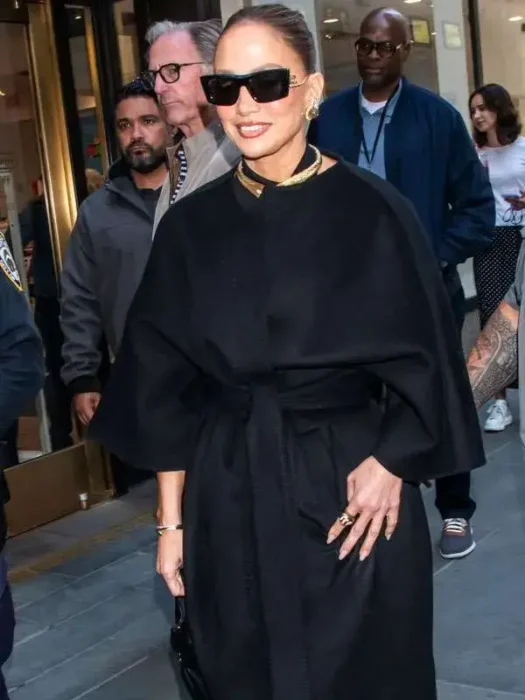 CBS Studios NYC 2026 Jennifer Lopez Black Coat
