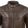 Cafe Racer Leather Brown Jacket