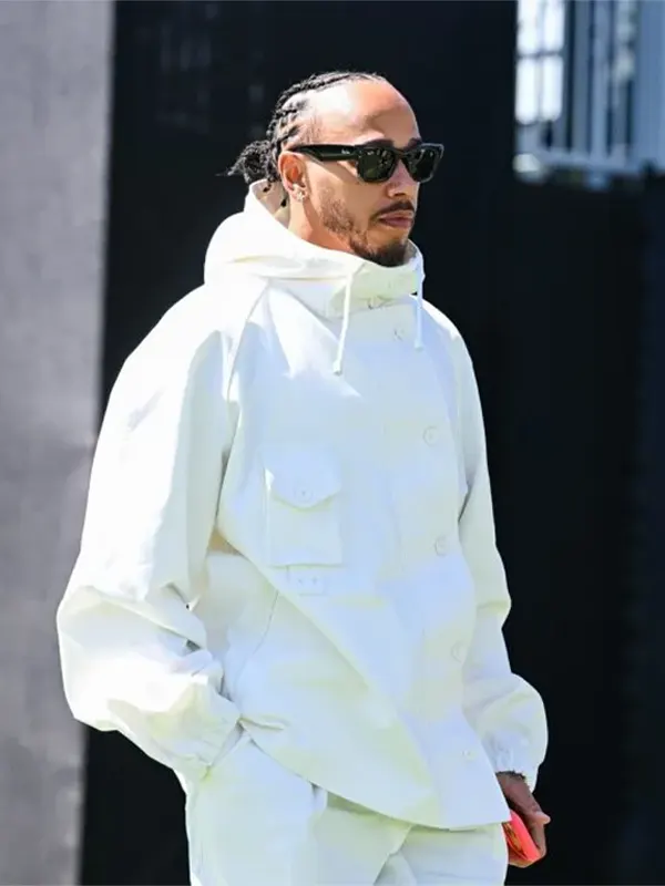Canadian GP 2026 Lewis Hamilton White Jacket