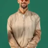 Club Event Novak Djokovic Beige Jacket