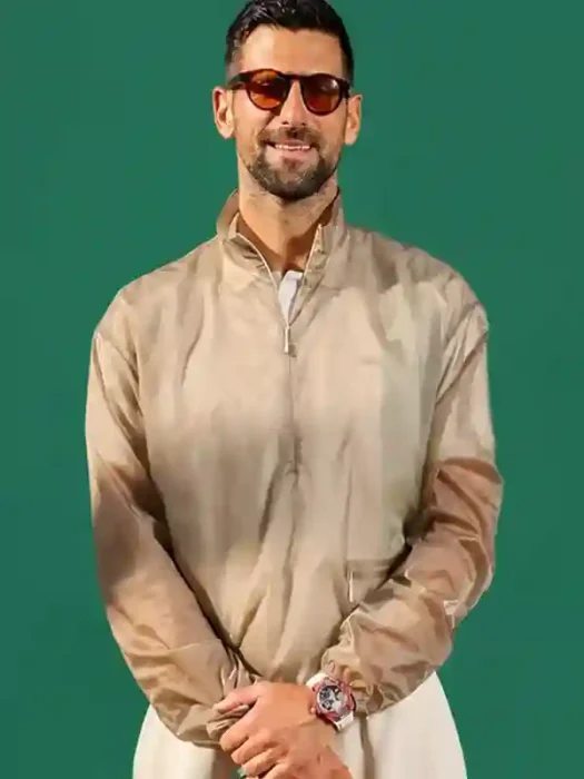 Club Event Novak Djokovic Beige Jacket