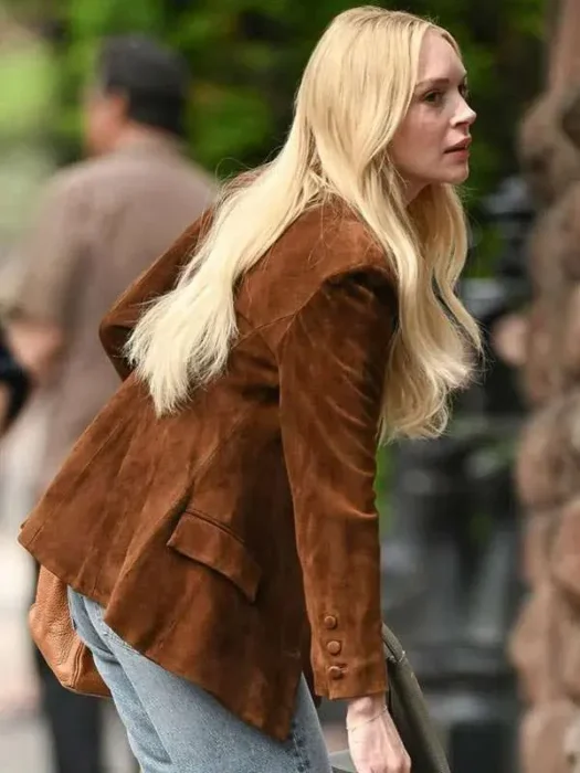 Count Me Lies Lindsay Lohan Brown Blazer