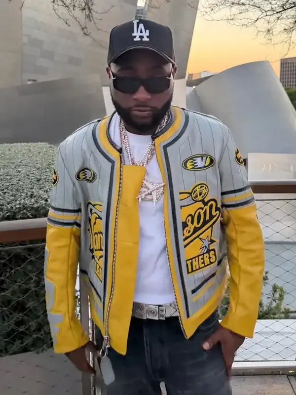 Davido FIFA Cup 2026 Vanson Leather Jacket