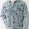 Euphoria Marshawn Lynch Distressed Denim Jacket