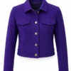 F1 Academy Round 2 Susie Wolff Purple Front Jacket
