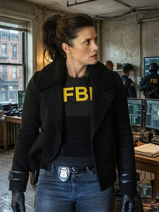 FBI S08 Missy Peregrym Black Wool