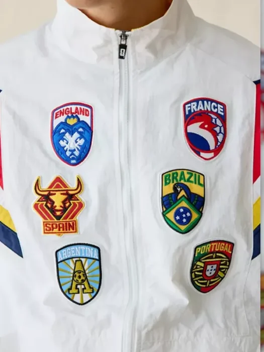 FIFA World Cup 2026 Woven White Zipper Jacket