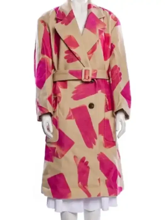 Hacks Deborah Vance Printed Trench Coat