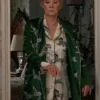 Hacks S05 Deborah Vance Green Silk Printed Robe