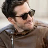 In The Grey 2026 Jake Gyllenhaal Leather Jacketf