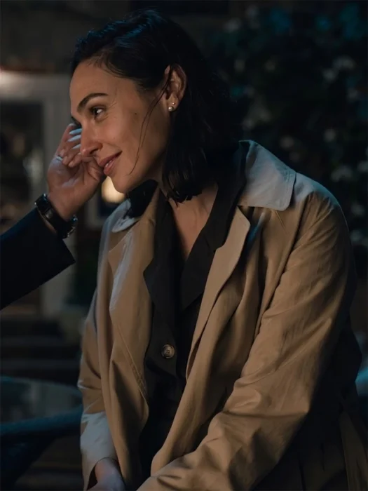 In The Hand Of God Gal Gadot Beige Coat