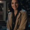 In The Hand Of God Gal Gadot Beige Trench Coat
