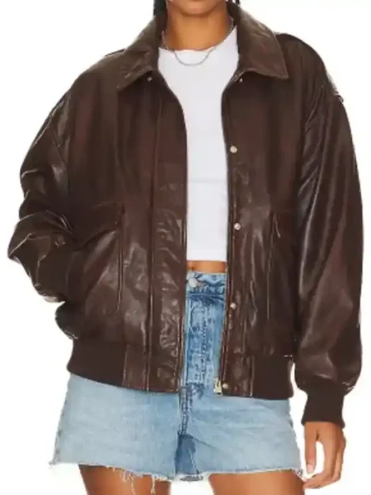 In the City Lindsay Hubbard Leather Jacket