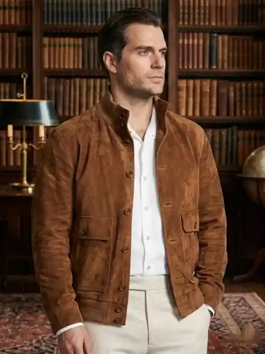 In the Grey Henry Cavill Brown Jacket