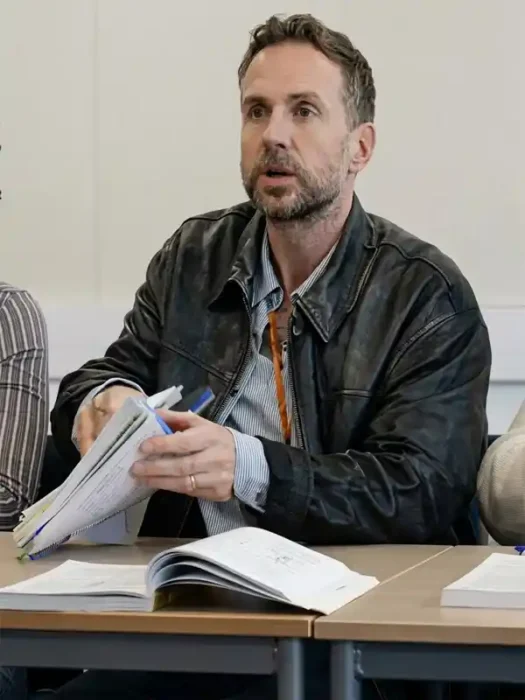 Jason Ross Trying Leather Jacket