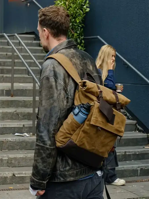 Jason Ross Trying S05 Leather Jacket Back