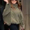 Jennifer Lopez NYC Olive Green Jacket