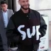 Jersey Shore Family Vacation S9 Pauly D Black Varsity Jacket