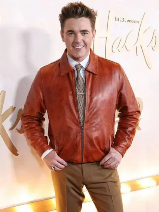 Jesse McCartney Hacks Premiere Leather Jacket