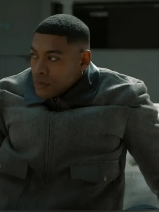 John Stewart TV Series Lanterns Aaron Pierre Gray Jacket