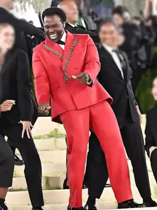 Joshua Henry Met Gala Red Jacket
