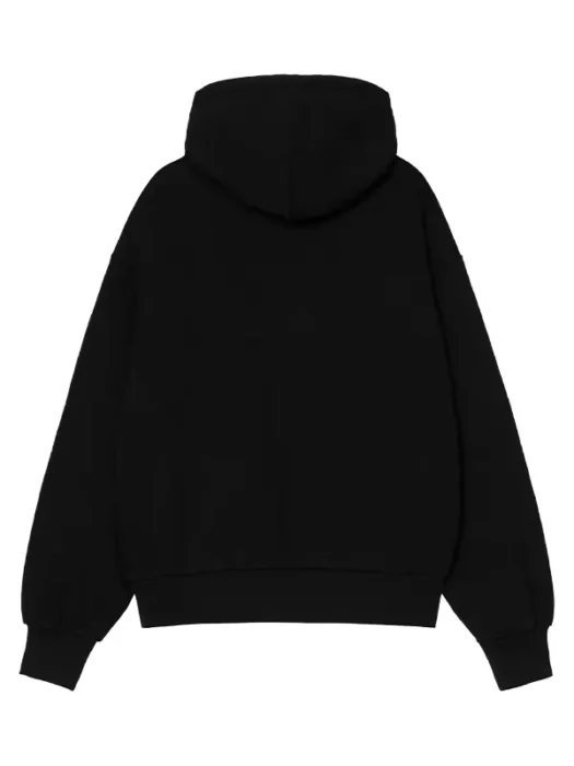 Julia Sarah Stone Off Campus Black Printed Hoodie Back
