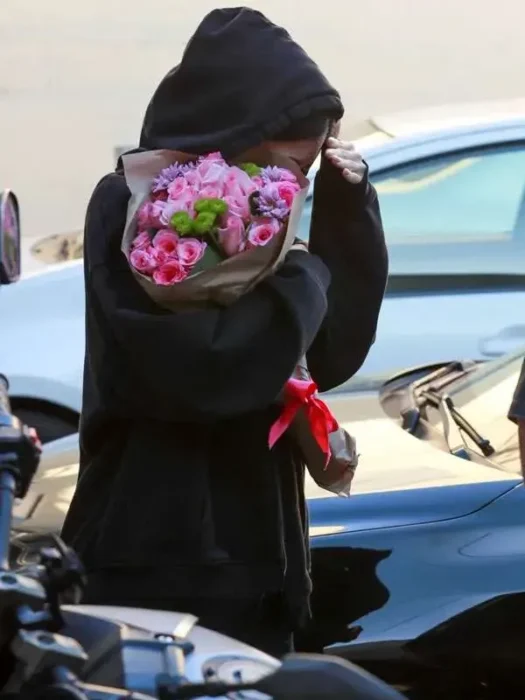 Kylie Jenner West Hollywood 2026 Black Hoodie