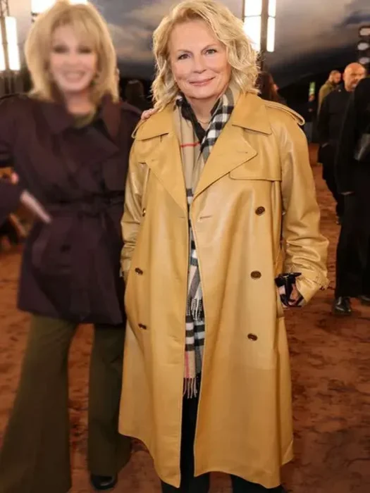 LFW 2026 Jennifer Saunders Leather Coat