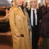 LFW Jennifer Saunders Leather Coat