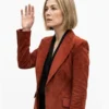 Ladies First 2026 Rosamund Pike Alex Fox Suede Blazer