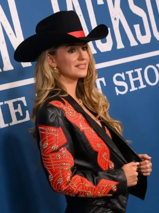 Lainey Wilson Alan Jackson Last Call Leather Jacket