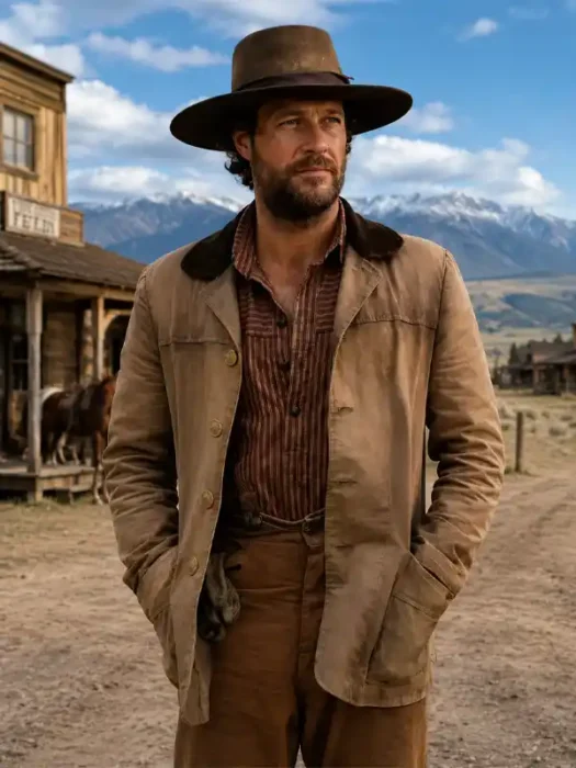 Little House on the Prairie 2026 Luke Bracey Brown Jacket