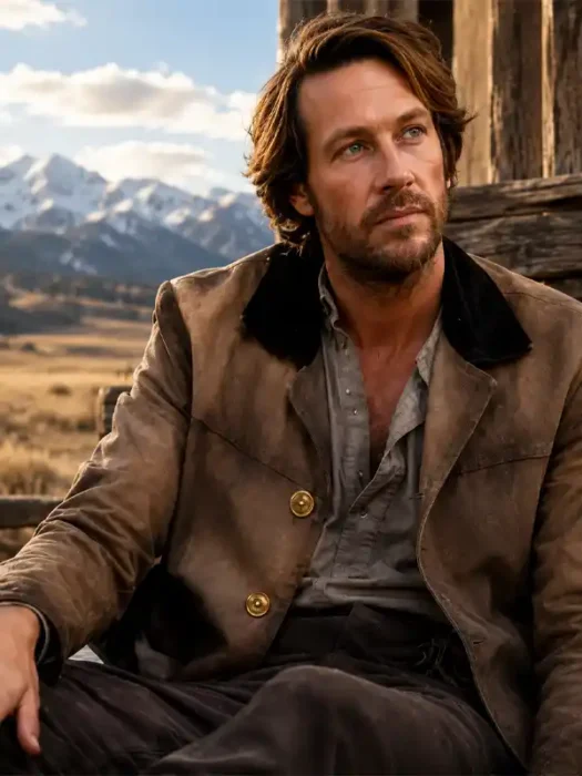 Little House on the Prairie Luke Bracey Brown Jacket