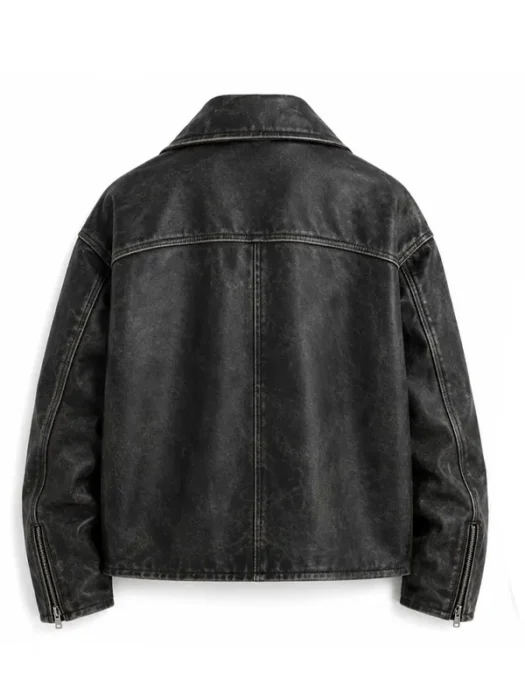 London Lily Collins Black Jacket