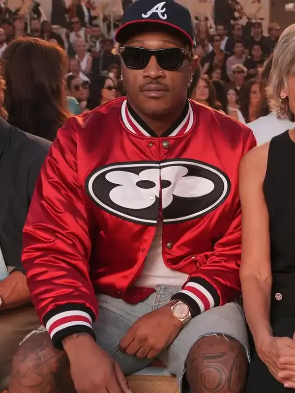 Louis Vuitton Show Future Red Satin Jacket