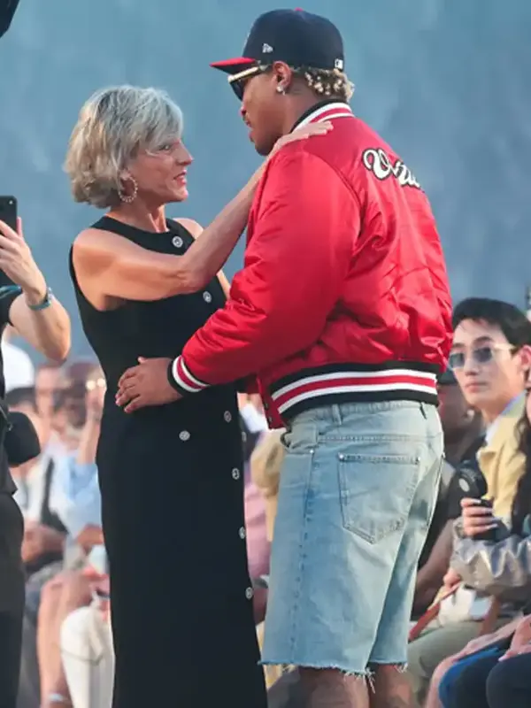 Louis Vuitton Show Future Satin Jacket Back